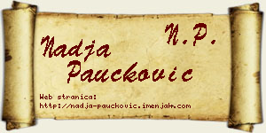 Nadja Paučković vizit kartica